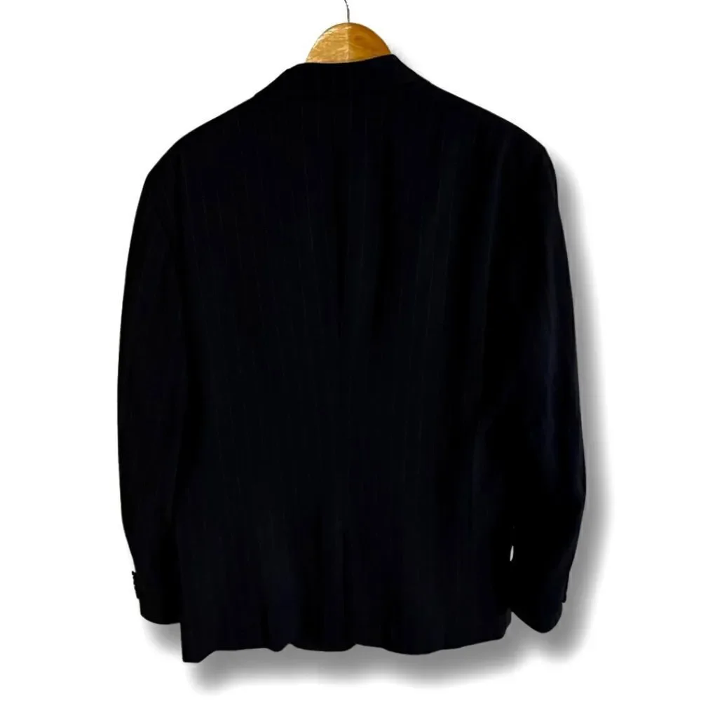 DKNY - Wool Mans Pen-stripe Black Suit